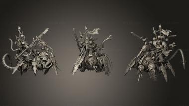 Military figurines Chaos Discordant Lord 3d model