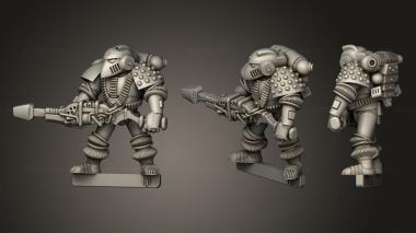 Military figurines Classic Marines Heavy Weapo 2 3d model