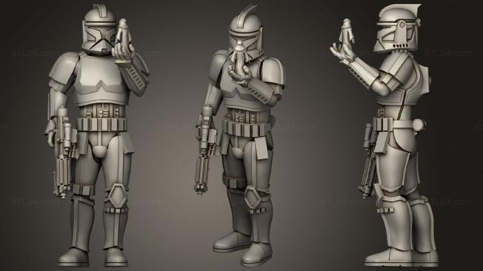 Military figurines (cloneorder66, STKW_0744) 3D models for cnc