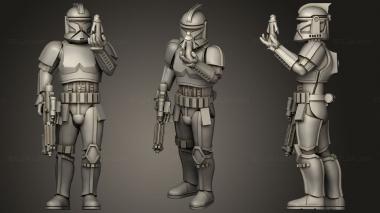 Military figurines cloneorder66 3d model