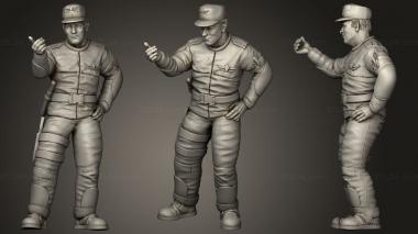 Military figurines Colonial Spaceborne Infantry Training Master SGT Tom Brown 3d model