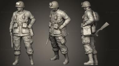 Military figurines Company of heroes PARATROOPER 3d model