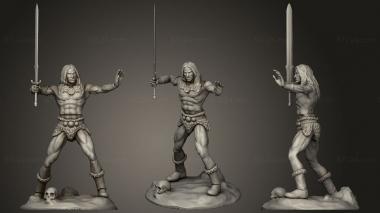 Military figurines Conan O Barbaro 3d model
