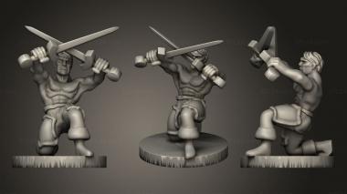 Military figurines Crossed Sword Trainer 3d model