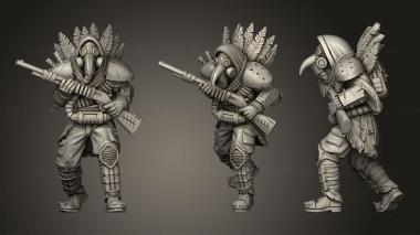 Military figurines Croweye From Wasteland 3d model