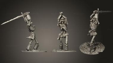 Military figurines Crypt of Dread Sword Skeleton 3d model