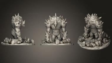 Military figurines Crystal Golem 3d model