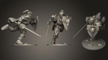 Military figurines Cyber Knight 3d model