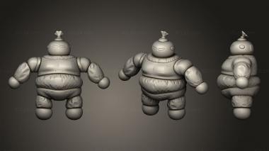 Military figurines Cyber Sumo robot 3d model