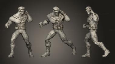 Military figurines Cyclops X Men Marvel 3d model