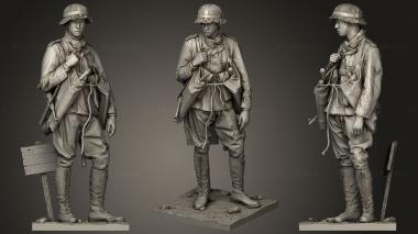 Military figurines D A K Panzer Pionier 1942 3d model