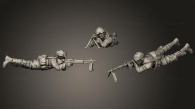 Military figurines Delta M60 by A2 Z 3d model