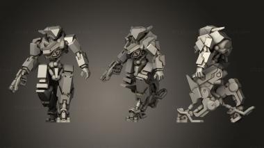 Military figurines Delta V.2 With Pistol 3d model