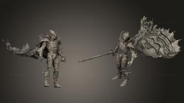 Military figurines Demon creature 3d model