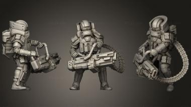 Military figurines Deputy Lincoln Hardfall 3d model