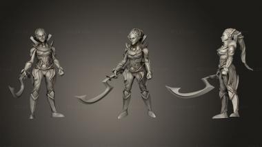 Military figurines Diana League of Legends 3d model