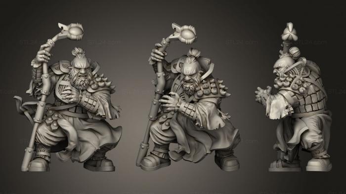 Military figurines (Duergar Warlock, STKW_0843) 3D models for cnc