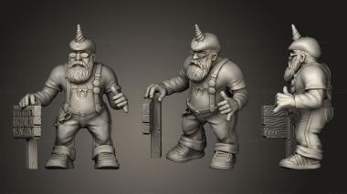 Military figurines Dwarf Darth Grumpy 3d model