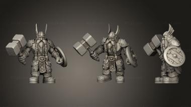 Military figurines Dwarf Footman 3d model