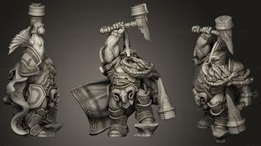 Military figurines Dwarf Lord 456 3d model