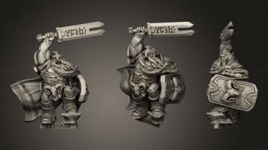 Military figurines Dwarf Lord 3d model