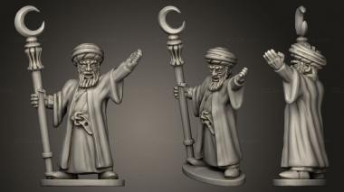 Military figurines Dwarf Mage 3d model