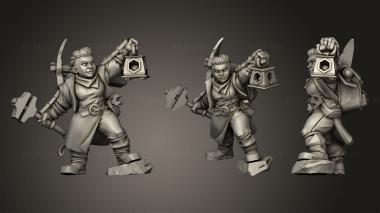 Military figurines Dwarf To A 3d model