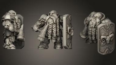 Military figurines Dwarf White Beard 3d model