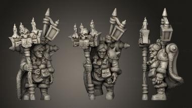 Military figurines Dwarfwarlock A 3d model