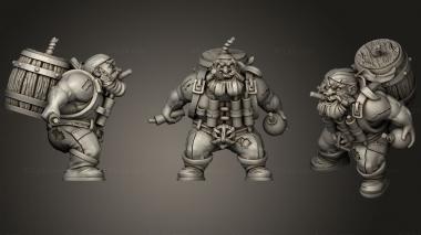 Military figurines Dwari the Dynamiter 3d model