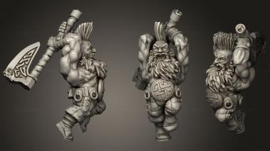 Military figurines Dwarves Iro 3d model