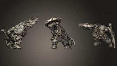 Military figurines Dwarves Kez 3d model