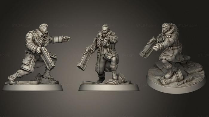 Military figurines (Elder Maxson Fallout Wasteland Warfare, STKW_0897) 3D models for cnc
