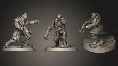 Military figurines Elder Maxson Fallout Wasteland Warfare 3d model