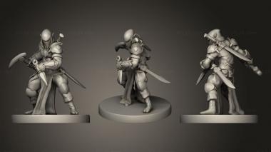 Military figurines Elf Ninja Miniature 3d model