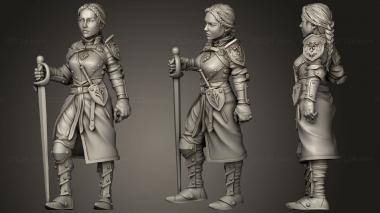 Military figurines Elite Guard Captain 3d model