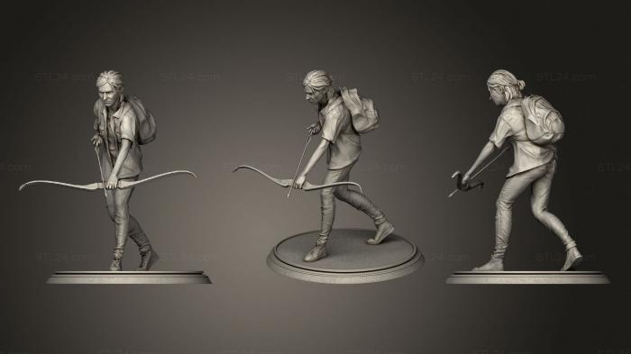Military figurines (Ellie Statue The Last of Us Part 2, STKW_0908) 3D models for cnc