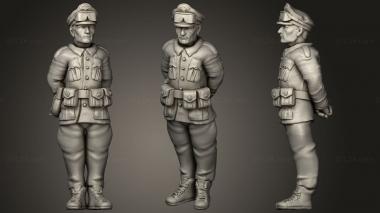 Military figurines Erwin Rommel 28mm 3d model