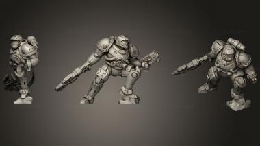 Military figurines Exo Marine 3d model