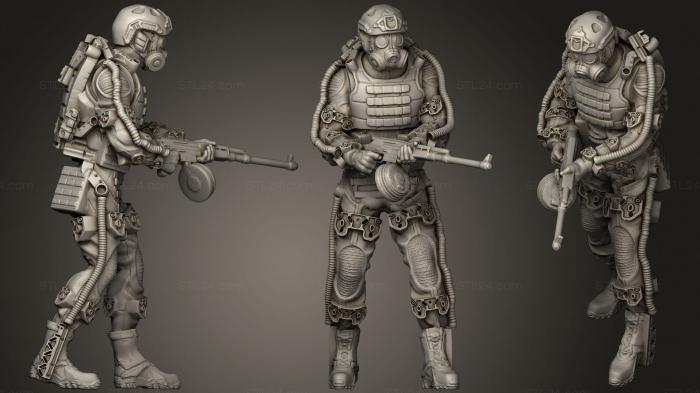 Military figurines (exo suit stalker, STKW_0924) 3D models for cnc