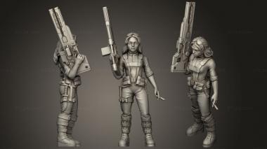 Military figurines Falcon Gunner 3d model