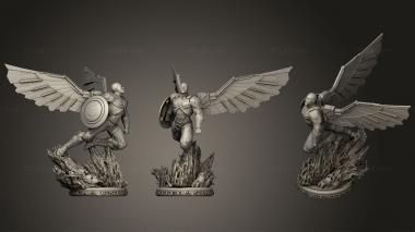 Military figurines Falcons better Resolution 3d model