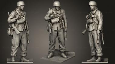 Military figurines Fallschirmjager 1941 3d model
