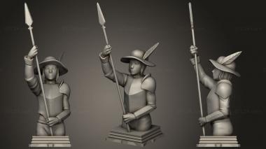Military figurines Fate Zero Lancer Class Chess Piece 3d model