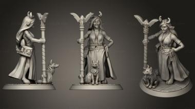 Military figurines faun cleric 3d model