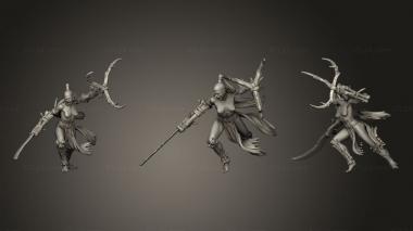 Military figurines female cultist 2 001 3d model