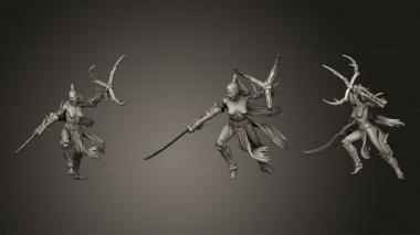 Military figurines female cultist 2 003 3d model