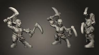 Military figurines Female Gnome Monk 3d model
