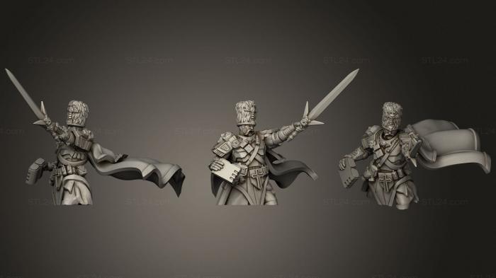 Military figurines (Firstborn Tank Commander, STKW_0974) 3D models for cnc