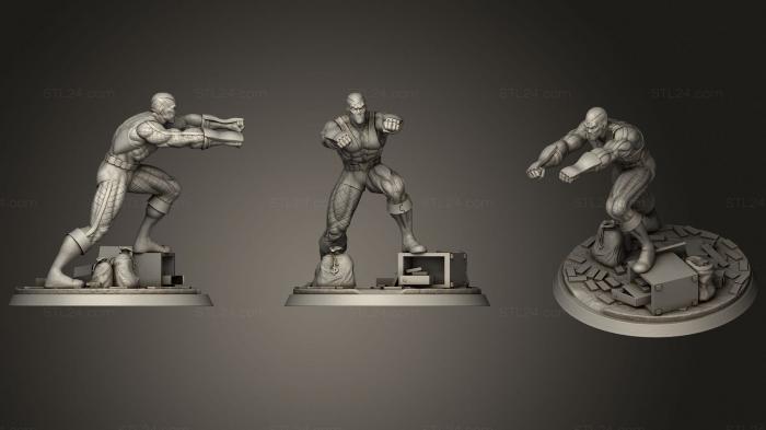 Military figurines (fixed lines Crowd Funding Shocke, STKW_0977) 3D models for cnc